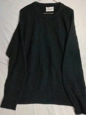 Christian Dior Large Textured Pullover Sweater Black Made In USA