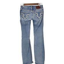 Big Star Jeans Womens Bootcut Light Wash Denim Pants Low Rise Sz 26XXL Long