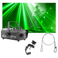 Chauvet DJ Lighting Hurricane 1000 Compact Fog Machine w/ Clamp  Cable Package