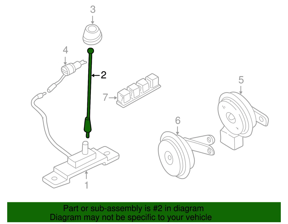Mástil Antena Original Nissan S13 S14 28215-9E111 Foto 3 de 3
