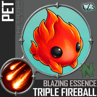 World Zero WZ - PET with PERFECT PERKS - ESSENCE with TRIPLE FIREBALL SKILL