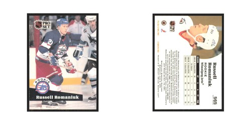 1991 Pro Set Russell Romaniuk RC Winnipeg Jets #565 - Picture 3 of 3