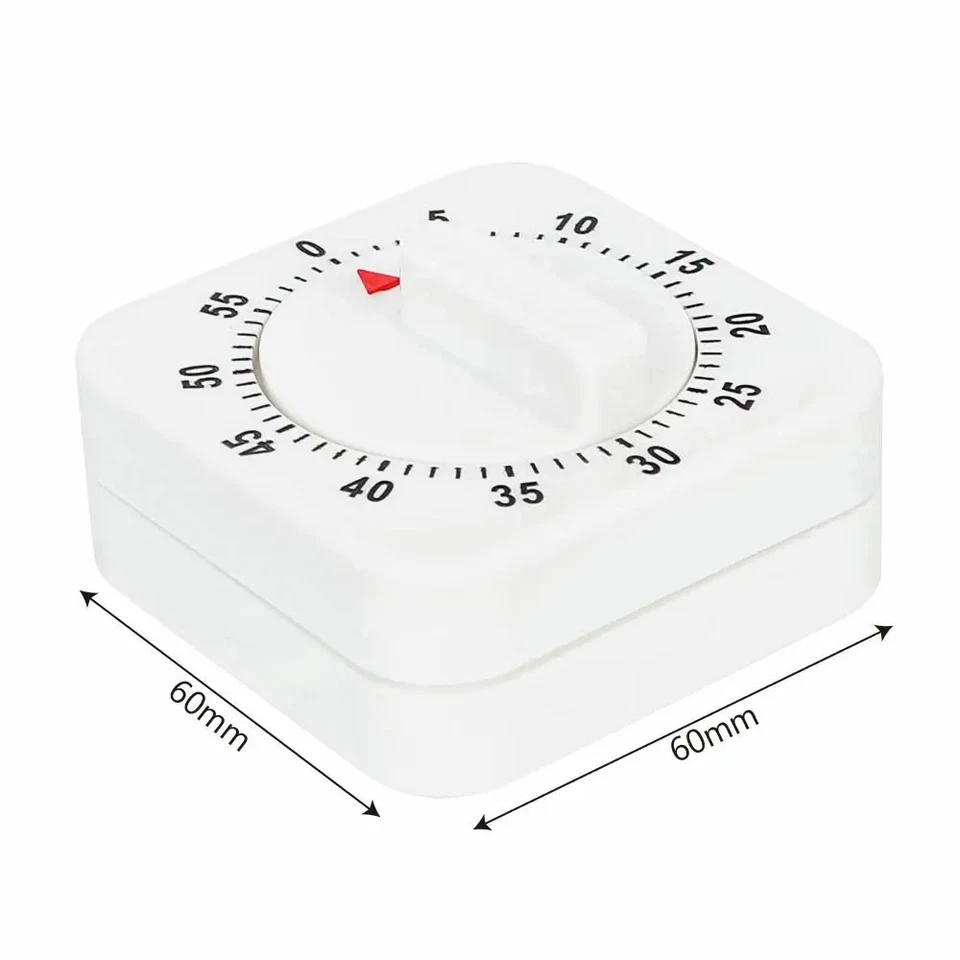 Large Kitchen Timer 60 minute Count-Down Cooking Baking Loud Alarm Mechanical UK - Image 3 of 4