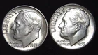1955-P D  10C Roosevelt Dime (2  Coins) BU 90% Silver 26ctt0106-1