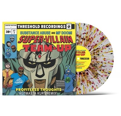 Super-Villain Team-Up Substance Abuse MF Doom Splatter 7'' Vinyl Profitless /100