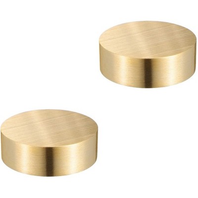 2 PCS Paper Weight Paperweights for Desk Women Small Brass Block Calligraphy