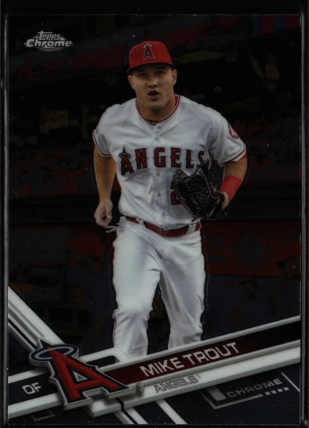 2017 Topps Chrome #200 Mike Trout Excellent