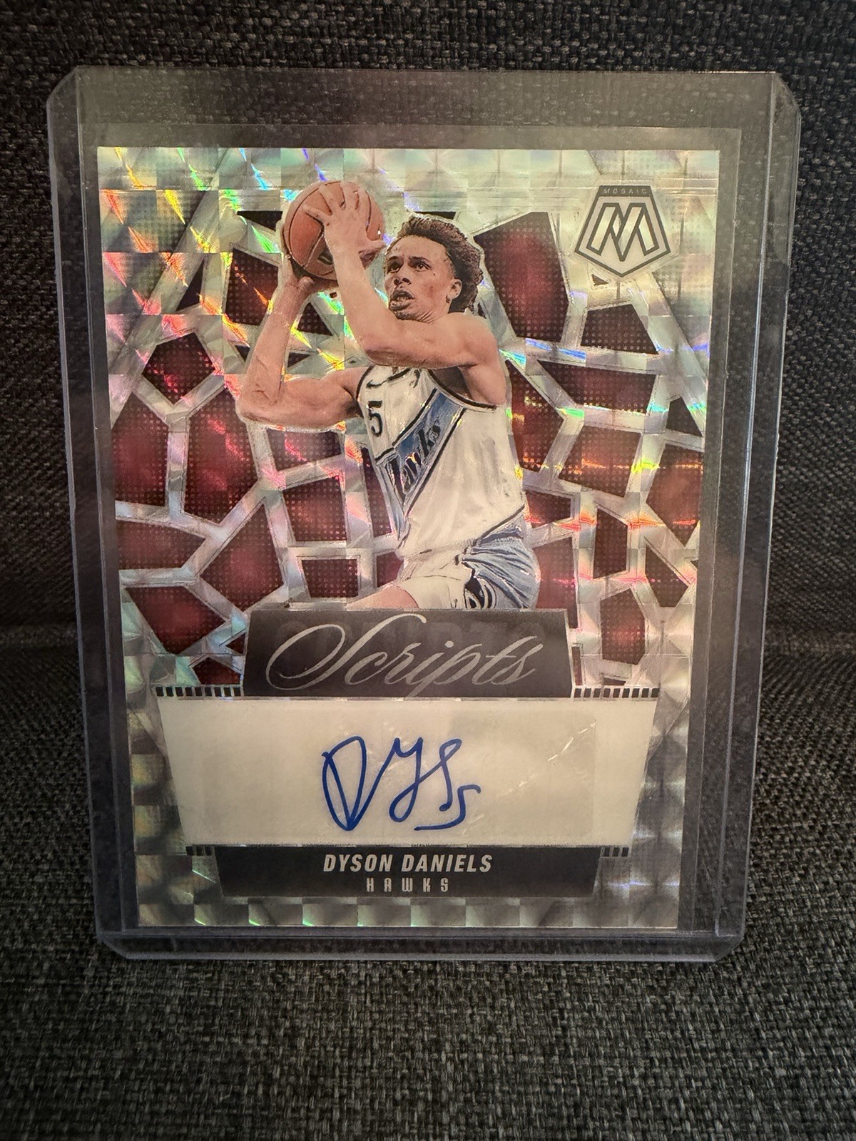 Dyson Daniels 2024-25 Panini Mosaic Scripts Auto #MS-DYS Atlanta Hawks
