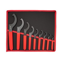 9x Hook Crescent Wrench Industrial-Grade high-Carbon Steel, C-Shaped Wrench Set