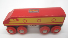 Vintage Wood BRIO 33513 Red Diesel Train Passenger Coach Replacement Car