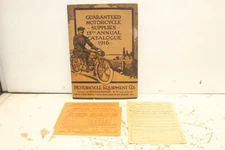 Vintage 1916 Motorcycle Equipment Company Catalog MECO Harley Davidson Indian