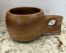 Kuksas Wooden Mug Nordic Style All One Piece Of Wood Brown