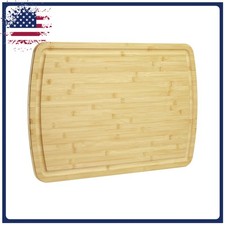 Large 30 x 20 Inch Bamboo Cutting Board Wooden Chopping Board with Juice Groove