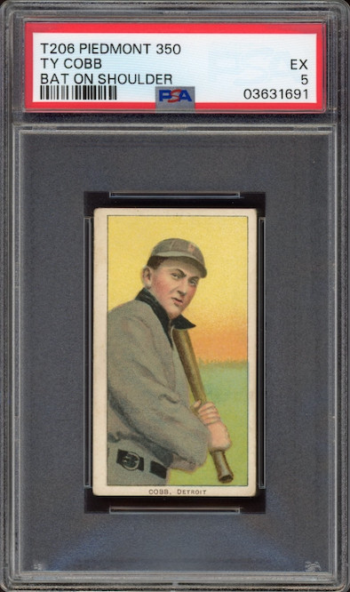 T206 Piedmont 350 Ty Cobb Bat On Shoulder PSA EX 5