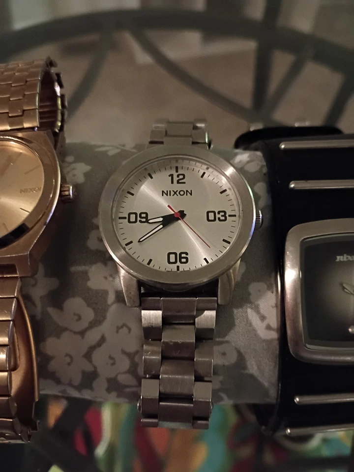 Nixon Watch Lot Men's Corporal Time Teller Lodown The Duke Rubber Player RESELL - Image 4 of 4