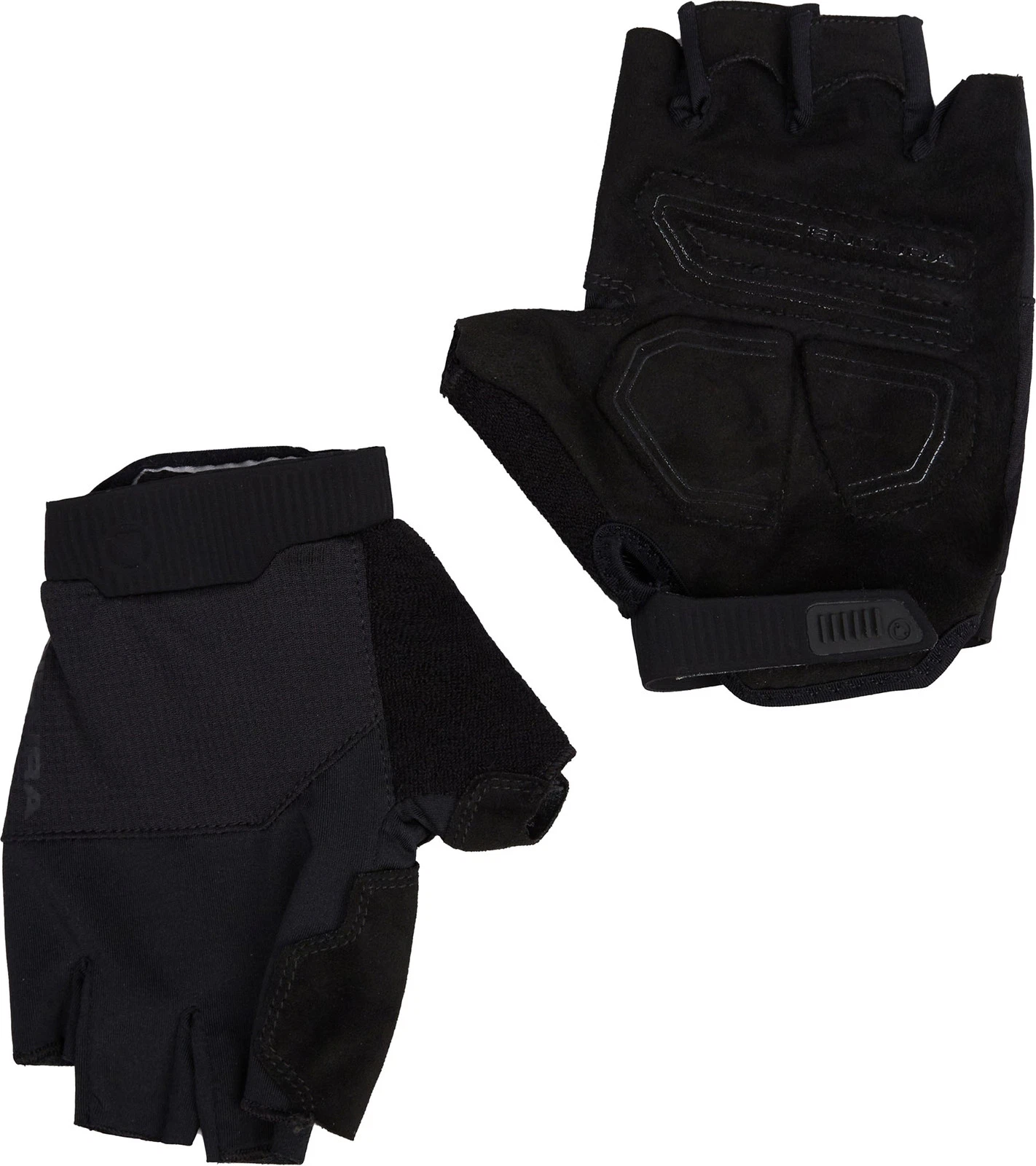 Endura Loop Fingerless Cycling Gloves Black Padded Bike Ride Breathable Cycle