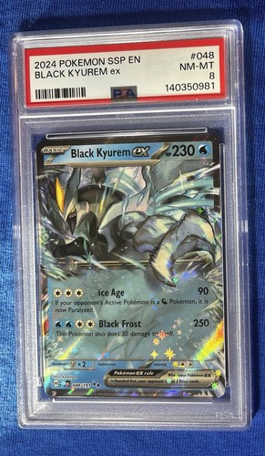 Black Kyurem ex graded PSA 8 for sale on eBay