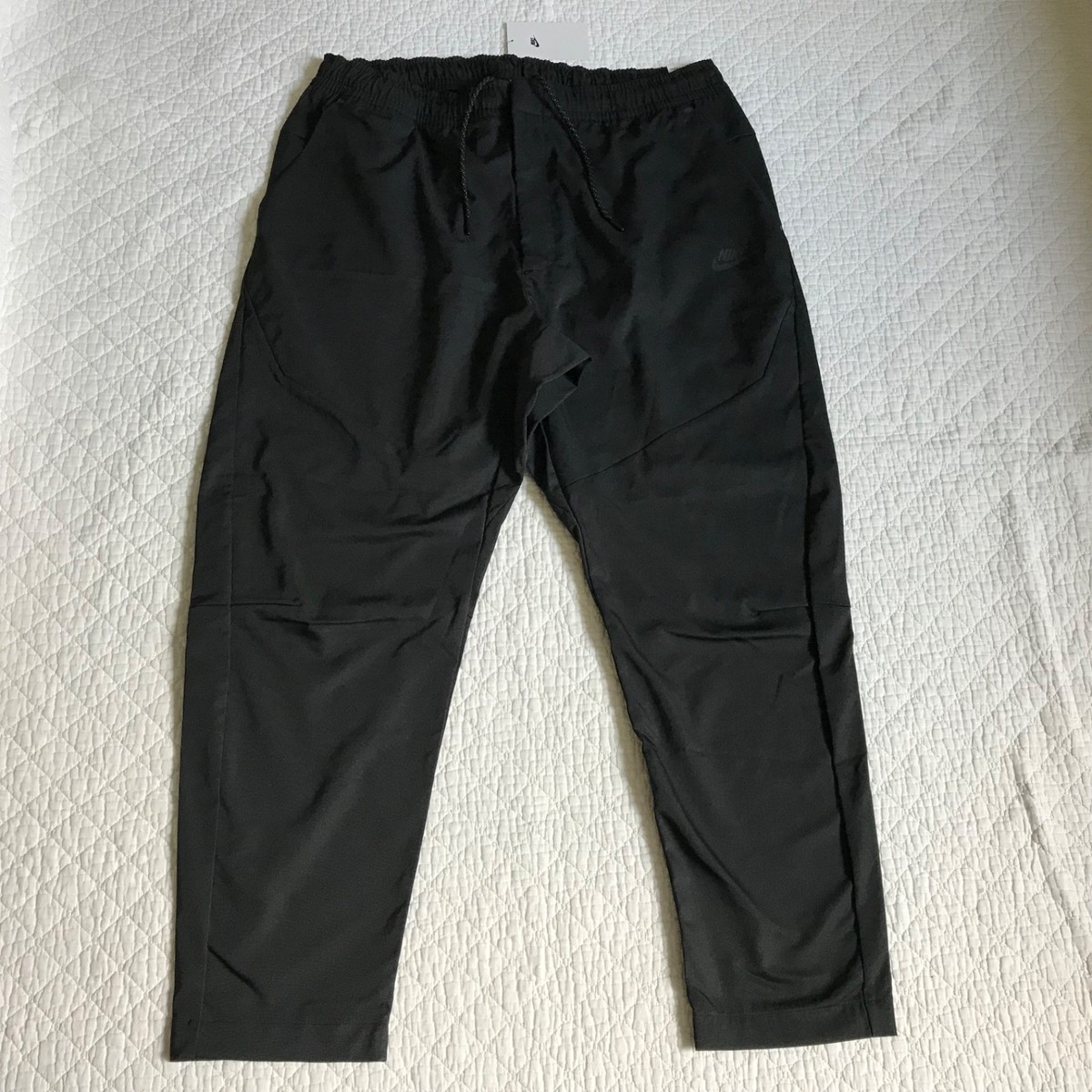 Nike Sportswear Tech Woven Pants Men's SZ XXL Tapered Black DR9101