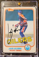 1981-82 Topps Vintage Autographed Jari Kurri Rookie #18 (RC) Guaranteed Auth.