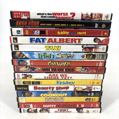 18 Urban Comedy Movie DVD Lot 15 Discs Rush Hour Friday White Chicks USED