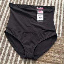 Maidenform Hi-Waist Brief Firm Control 3XL Black NWT FL1854