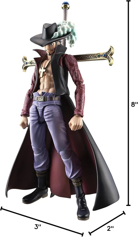 Nuevo AUTÉNTICO - MegaHouse - Dracule Mihawk - Figura de acción variable - Vendedor de EE. UU. Foto 3 de 4
