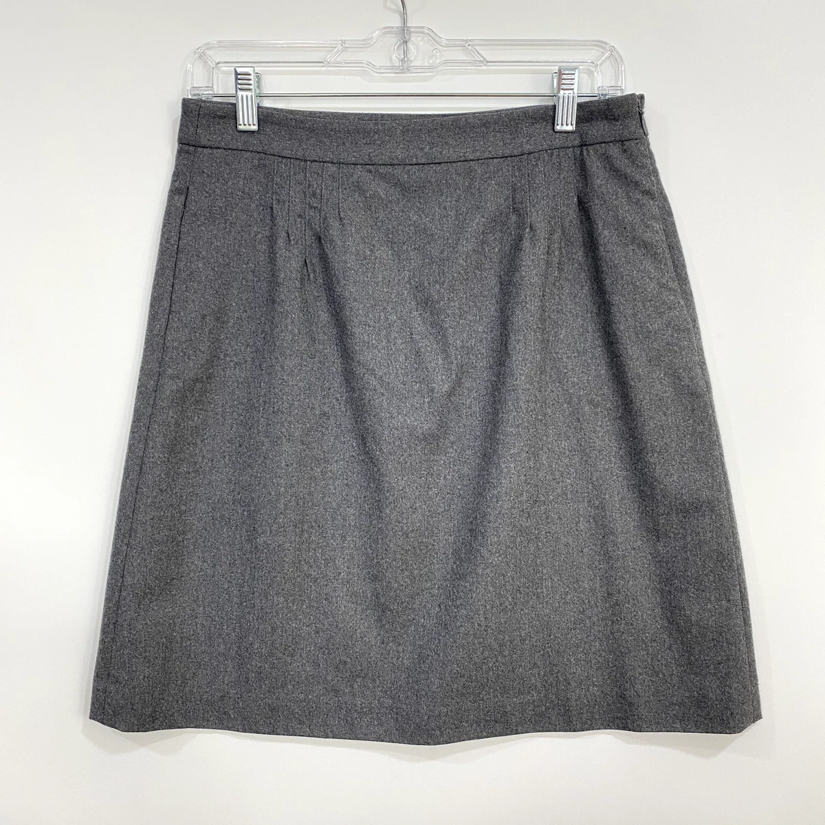 Jupe Droite J.Crew Factory En Laine - Taille 6, Noir/gris/or, Coupe A, Avec Poches, Occasion Très Bon état