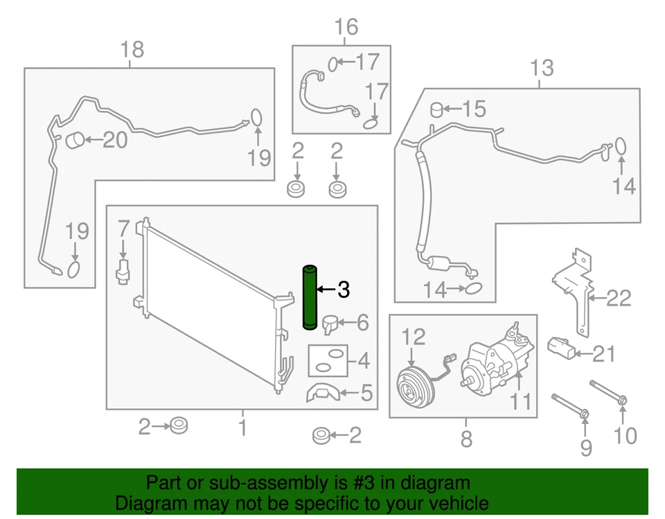 Genuine Nissan Dehydrator 92131-2Y920 - Image 2 of 2