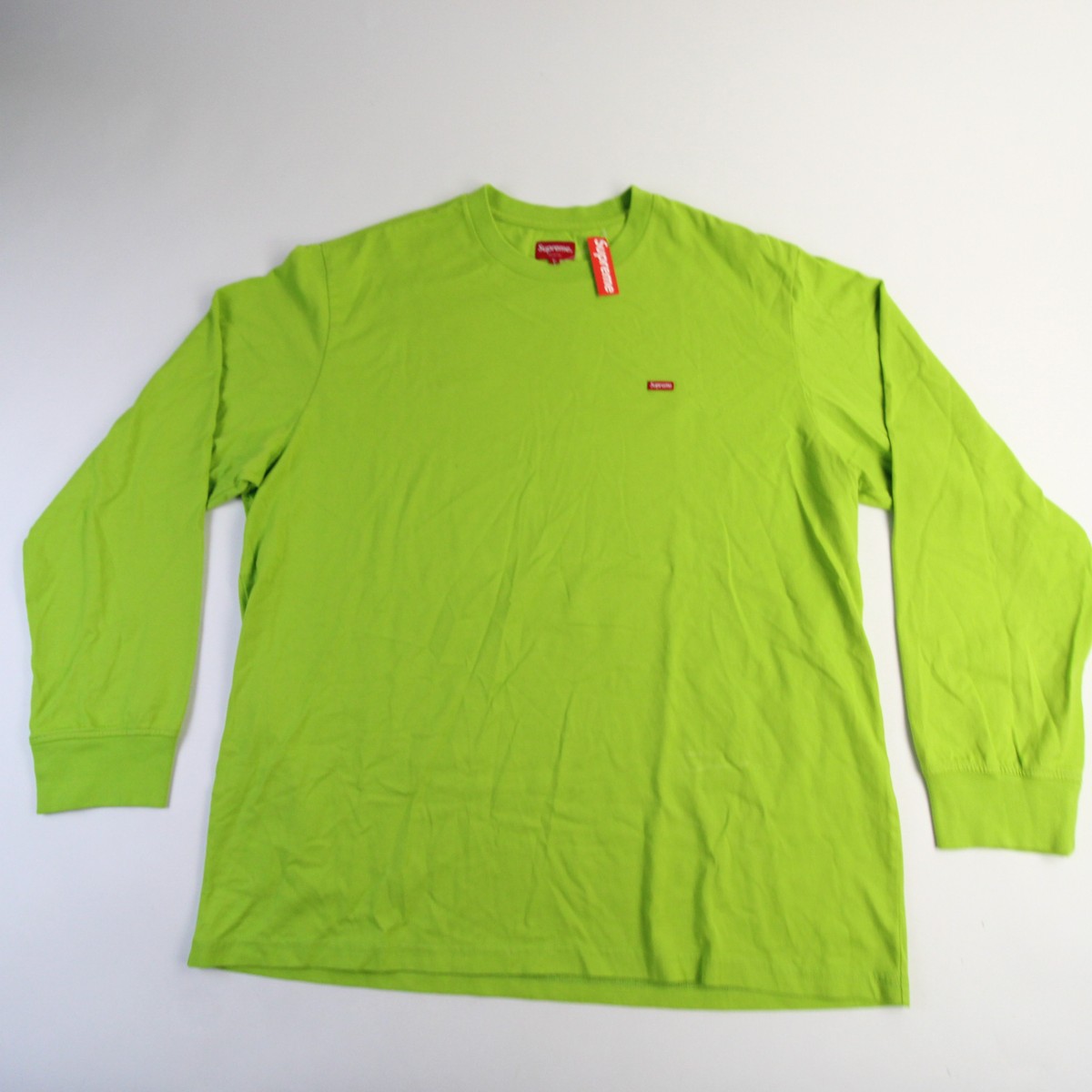 Supreme Long Sleeve Shirt Men's Lime Green Used