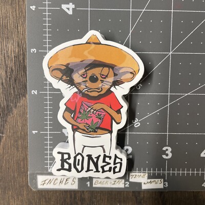 Bones Mouse Adult Humor Sticker For Skateboard Laptop Guitar Ect. B7H