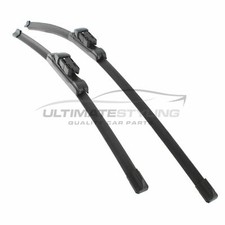 Front Windscreen Wiper Blades Pair Set Jaguar XE X760 Saloon 2015-> Exact Fit