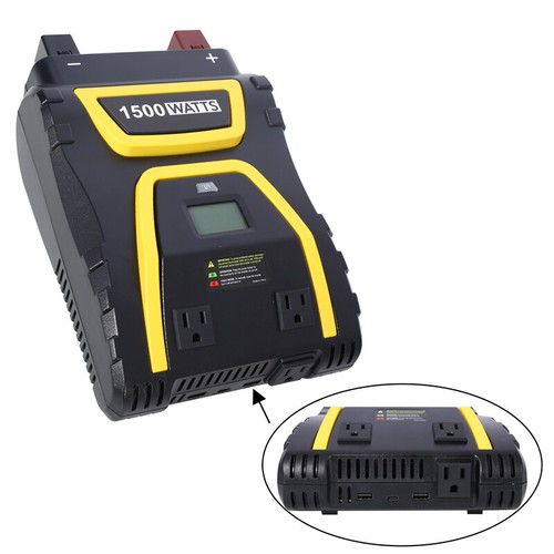 1500W DC 12V to 115 Volts Power Inverter Modified Sine Wave Car LED Display - Picture 18 of 20