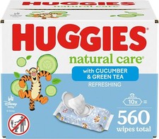 Natural Care Refreshing Baby Wipes Hypoallergenic Scented 560 Wipes Total