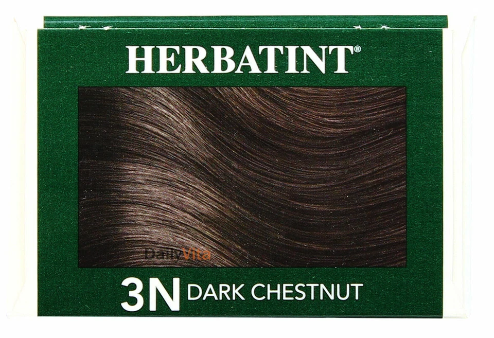 Herbatint перманентный травяной гель для окрашивания волос 3N темный каштан 4,56 унц - Изображение 2 из 3