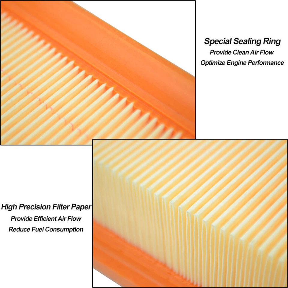 Filtro de aire del motor 2 piezas para Mercedes Benz C230 C250 CL550 CLK320 CLK350 CLK550 Foto 3 de 4