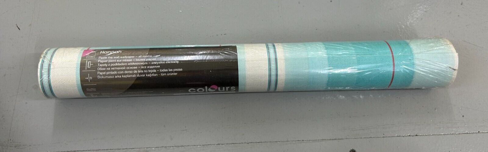 Wallpaper B&Q - Colours - Hannah - Blue & White Stripes (Free P+P)