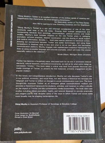 Twitter: Social Communication in the Twitter Age By Dhiraj Murthy (2012) Academi - Picture 2 of 8
