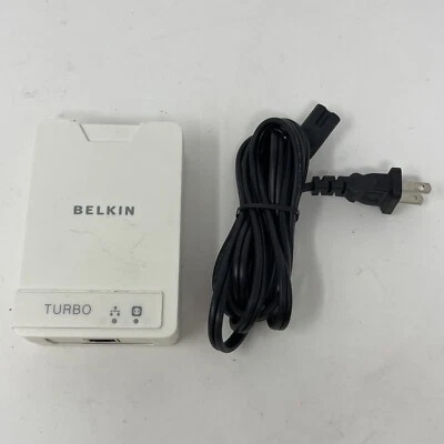 Belkin F5D4071 Turbo Powerline Networking Adapters 85Mbps Unit w/ Power Cord - image 1 of 4