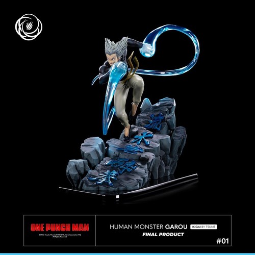 Anime Manga One-Punch Man HUMAN MONSTER GAROU Tsume Art Limited Edition Statue - Foto 2 di 13