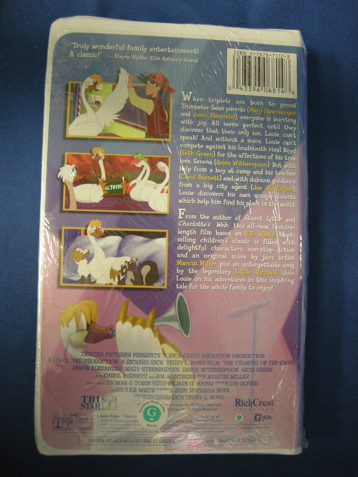 NEW Trumpet of the Swan (VHS, 2001, Clamshell) 076787112X