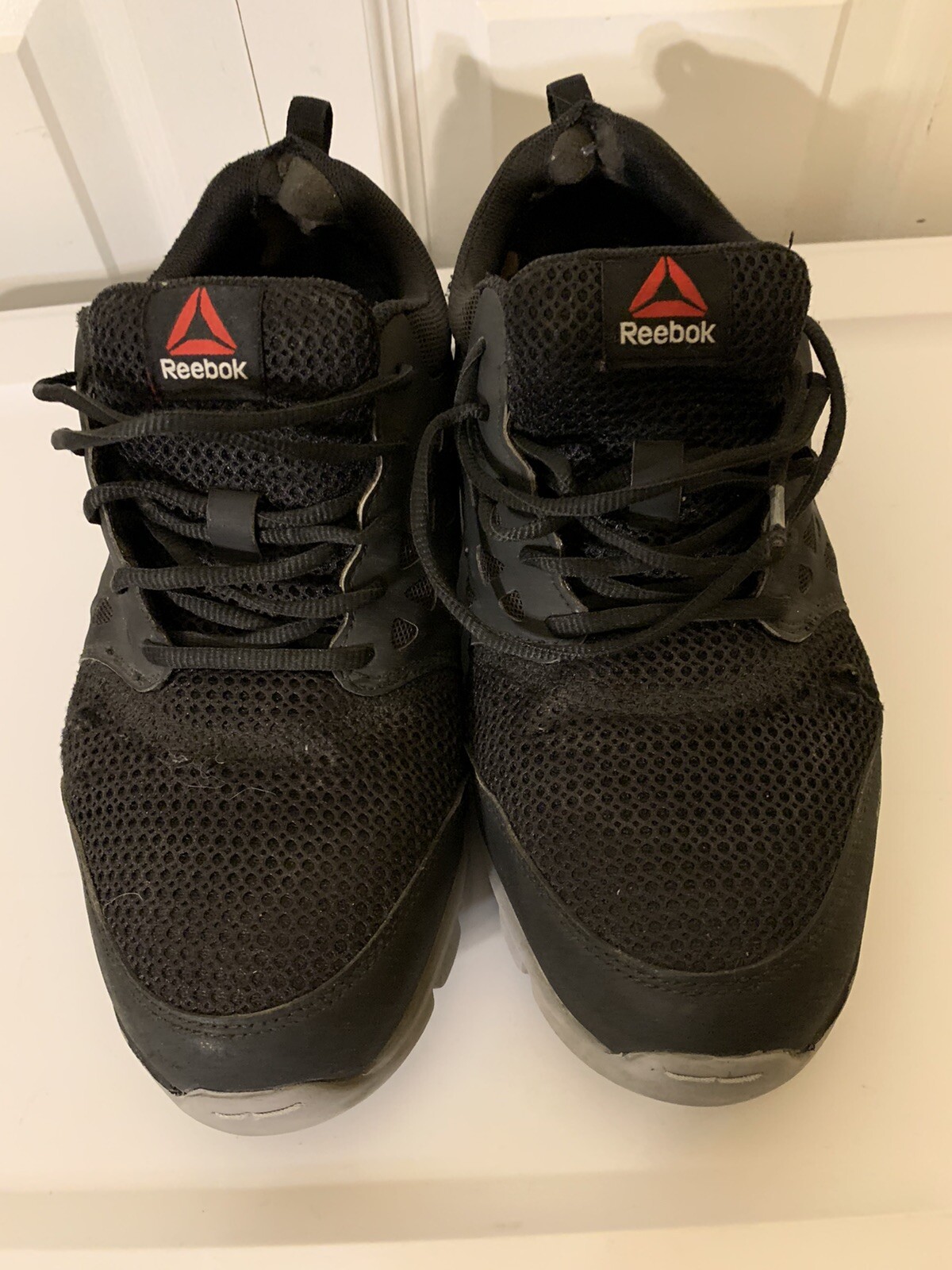 SAOLA Scarpa Reebok da uomo taglia 9 5 W in lega ammortizzata sublite nera