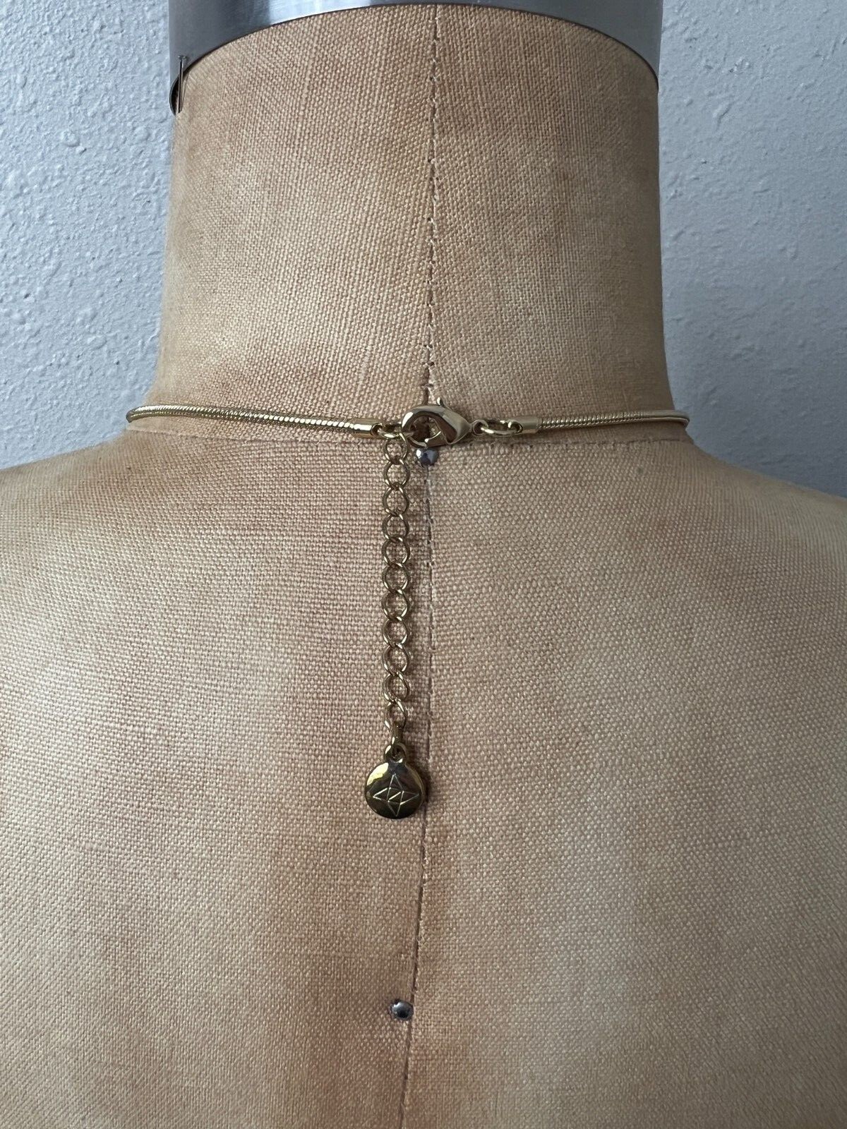 BCBGeneration Gold & Clear Rhinestone Teardrop Me… - image 4