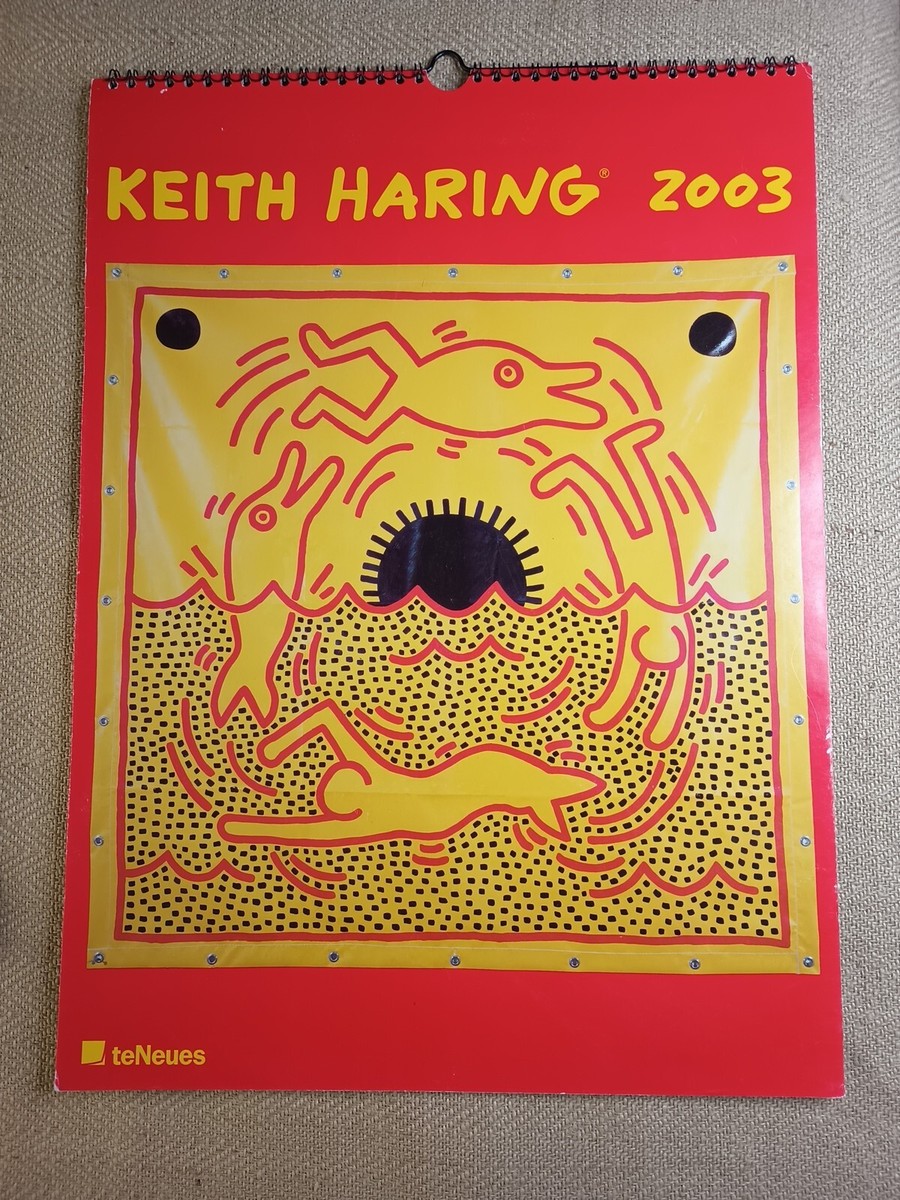 Keith Haring 2003 Original Calendar 12 Art Prints vintage Keith Haring 2003 Original Calendar 12 Art Prints vintage