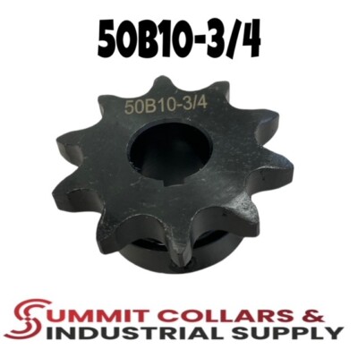 #50 Roller Chain Sprocket B Type 3/4'' Bore 10 Tooth 50B10-3/4