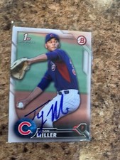 Tyson Miller Signed 2016 Bowman Draft Auto Chicago Cubs BD-58