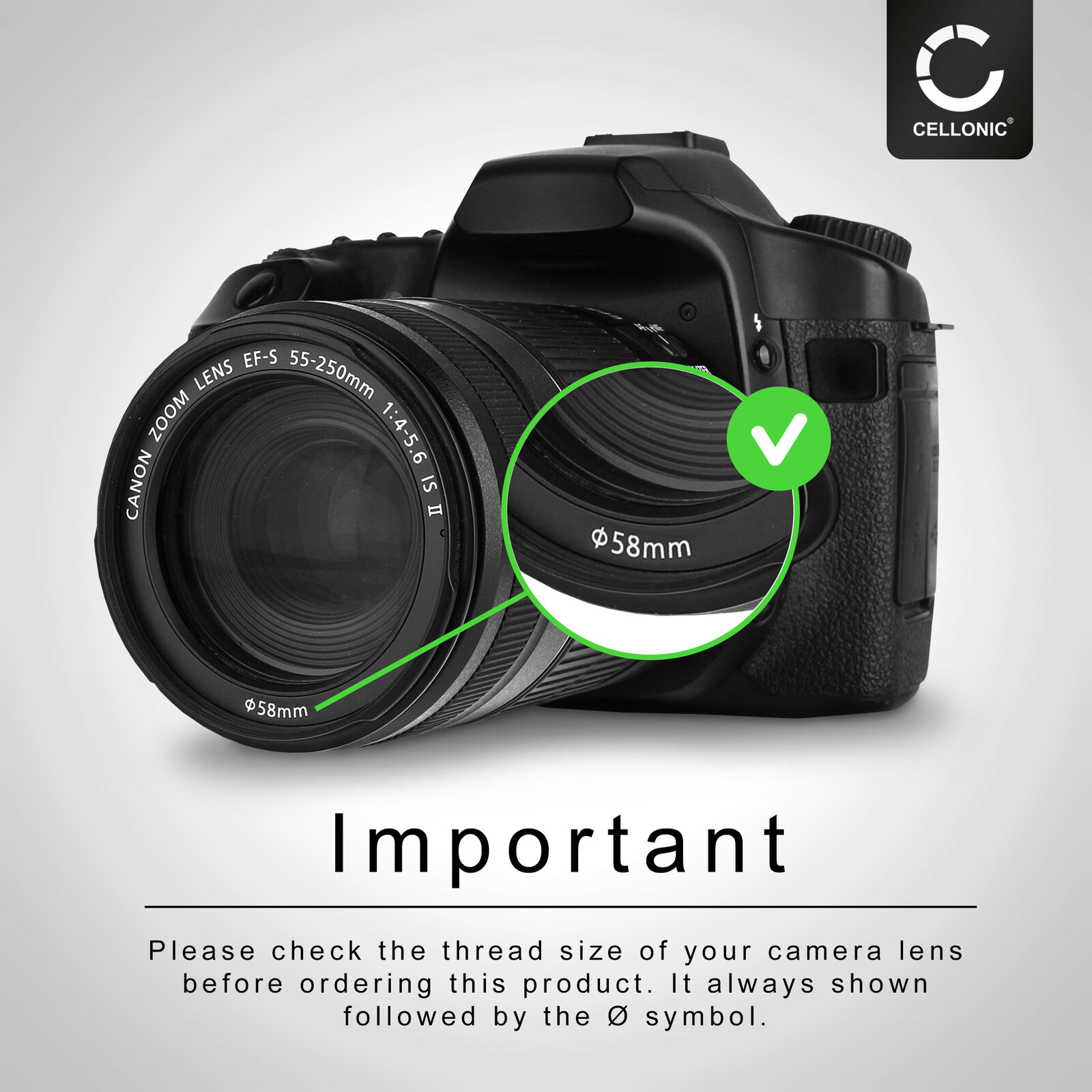 Schutzfilter 58mm für Nikon AF-S Nikkor 50 mm f1.8G