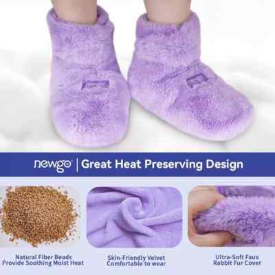 NEWGO Microwavable Booties and Feet Warmers *NEW* Heat Therapy