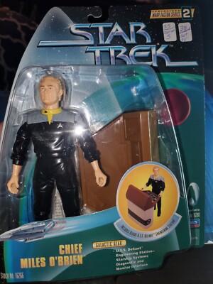 Playmates Toys Star Trek Chief Miles O'Brien Warp Factor Series 2 16266 SEALED!