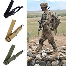Adjustable Tactical Gun Rifle Sling Military Army Bungee Strap Buckle Hook Safe