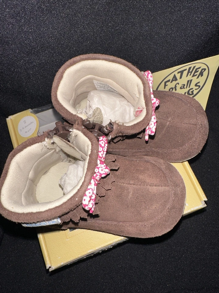 Совершенно новый Robeez летающий Francesca стиль мини мокасины ботинки - Изображение 3 из 4